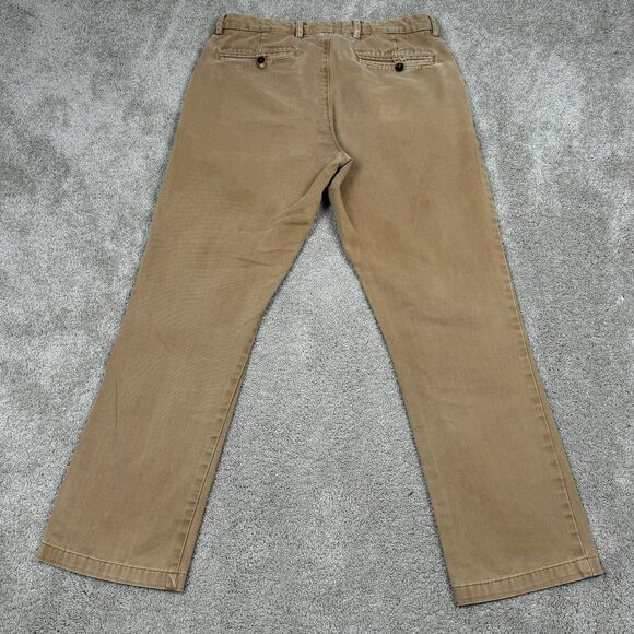 Gustin Khaki Pants Trousers Men's Size 35x30 American Beige California Straight - Picture 5 of 6